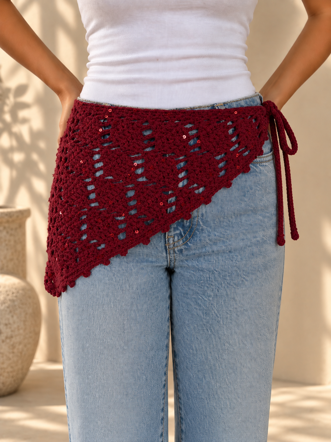 Beaded Waist Belt