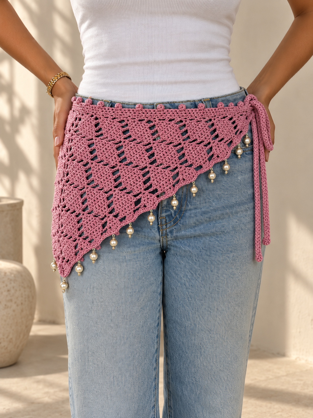 Beaded Waist Belt