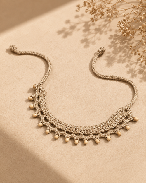 Crochet Beaded Anklet