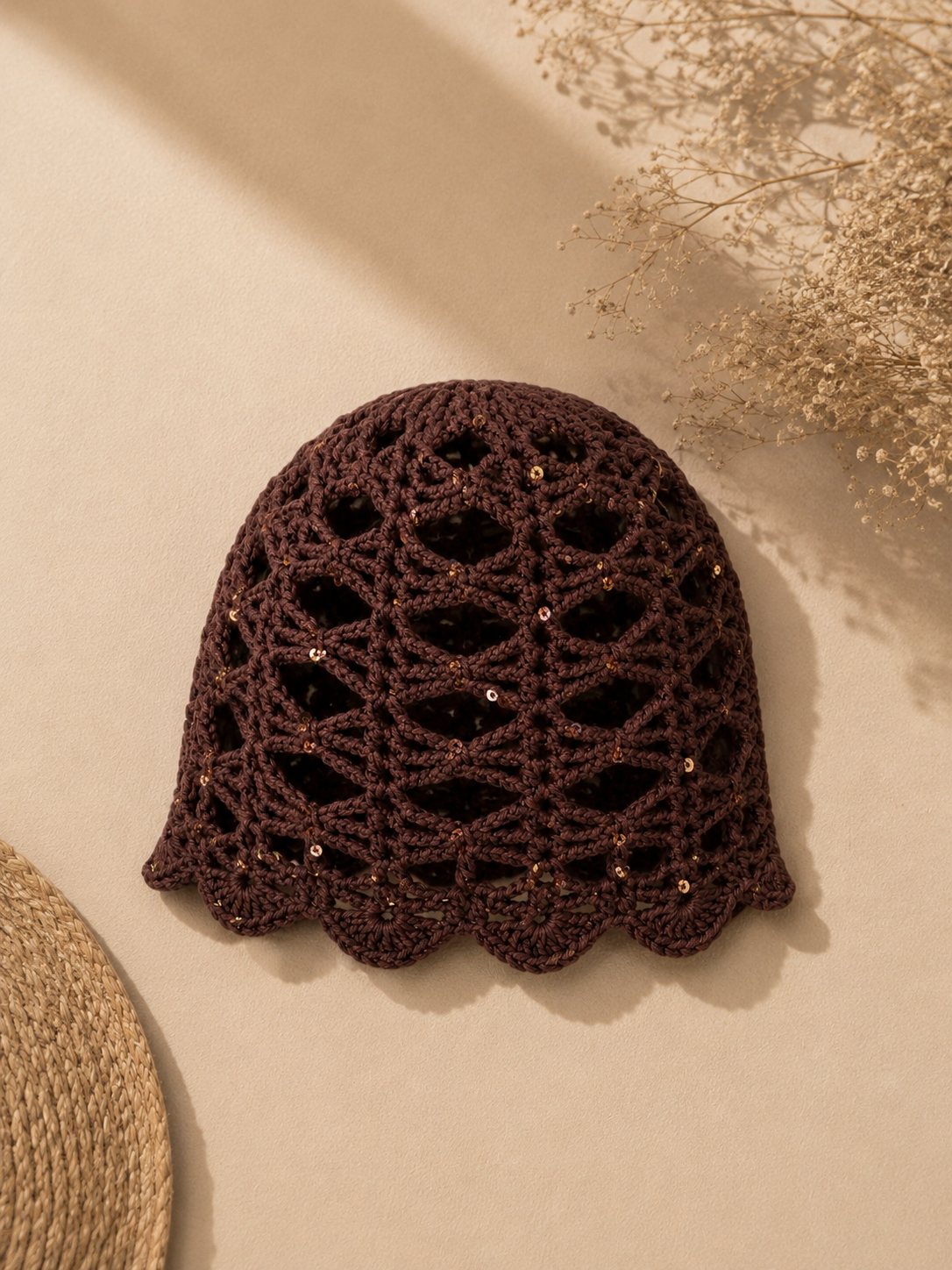 Iris Hat with Beads/Sequins