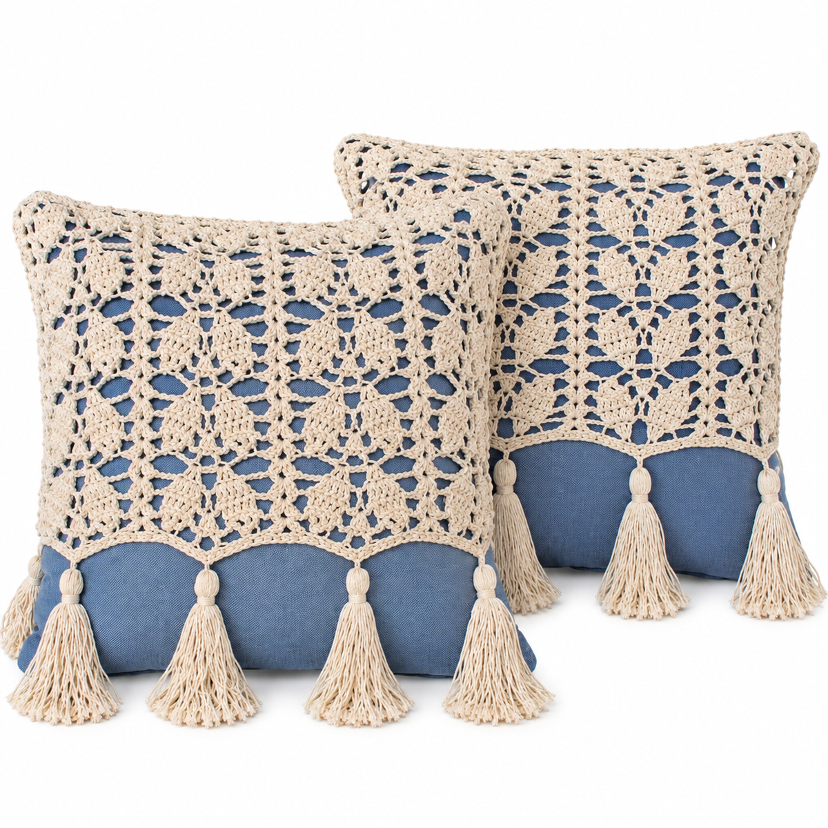 Crochet Cushion Covers Set of 2