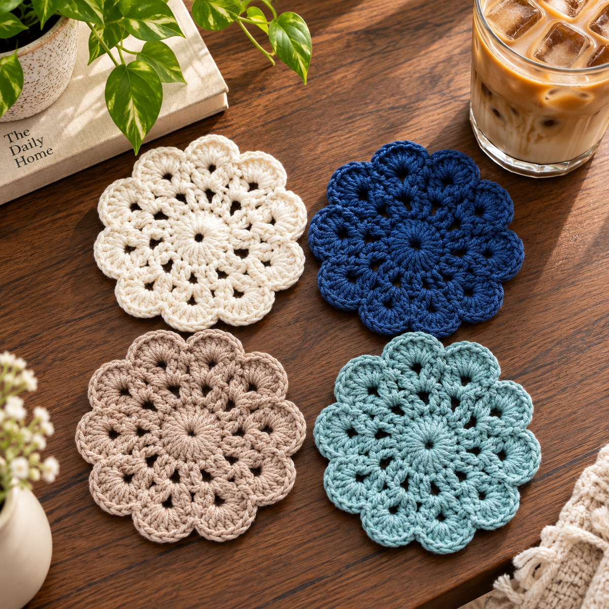 Crochet Coasters Set
