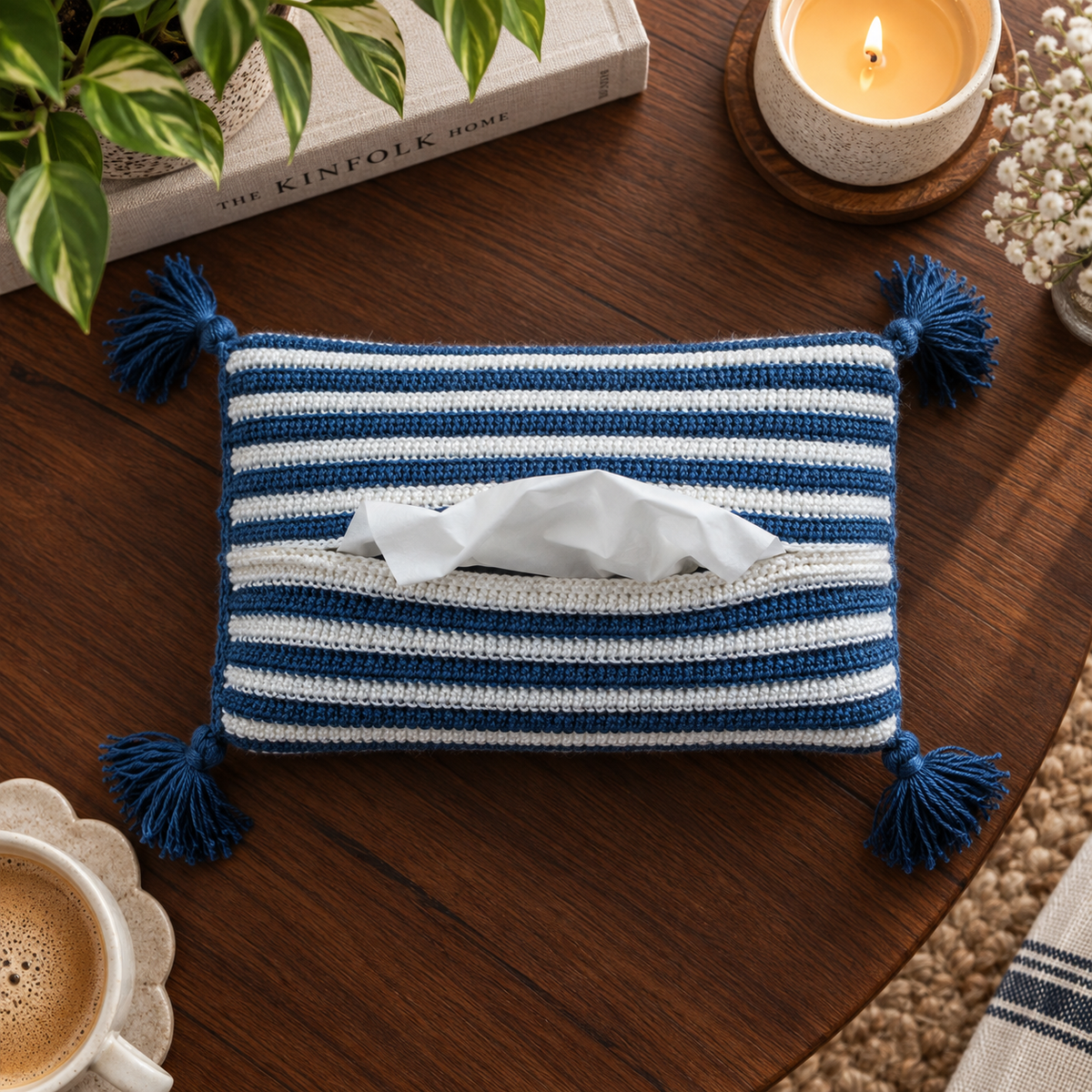 Crochet Tissue Cover Stripes