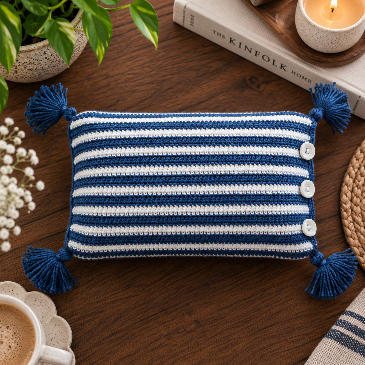 Crochet Tissue Cover Stripes