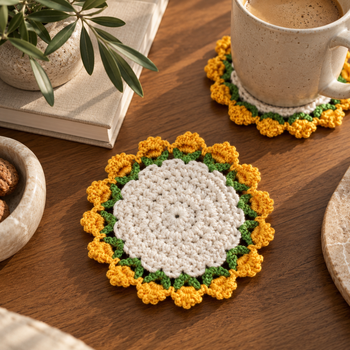 Crochet Coasters Set
