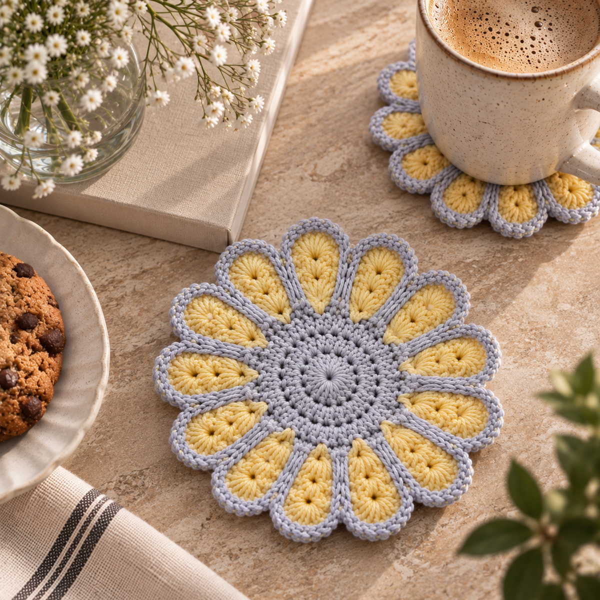 Crochet Coasters Set